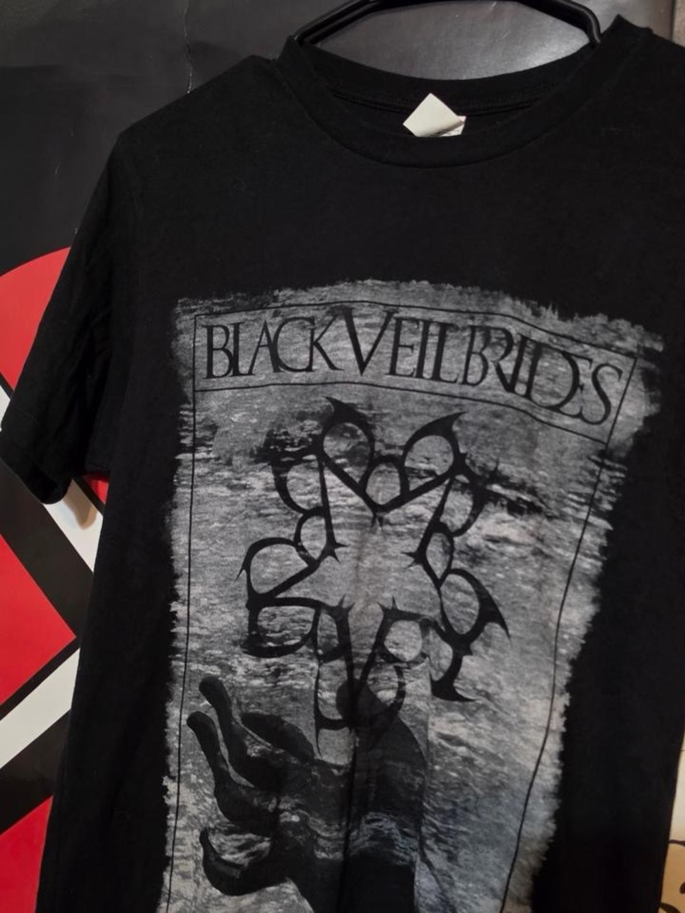 scene emo style black veil brides band tee